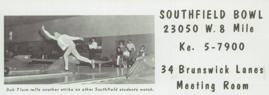 Southfield Bowl - Southfield High Year Book Ad